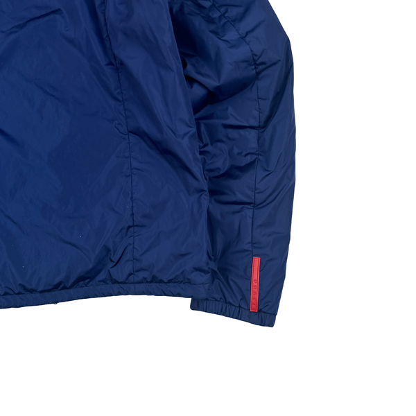 Prada Red Tab Reversible 2 in 1 Padded Nylon Jacket - Large