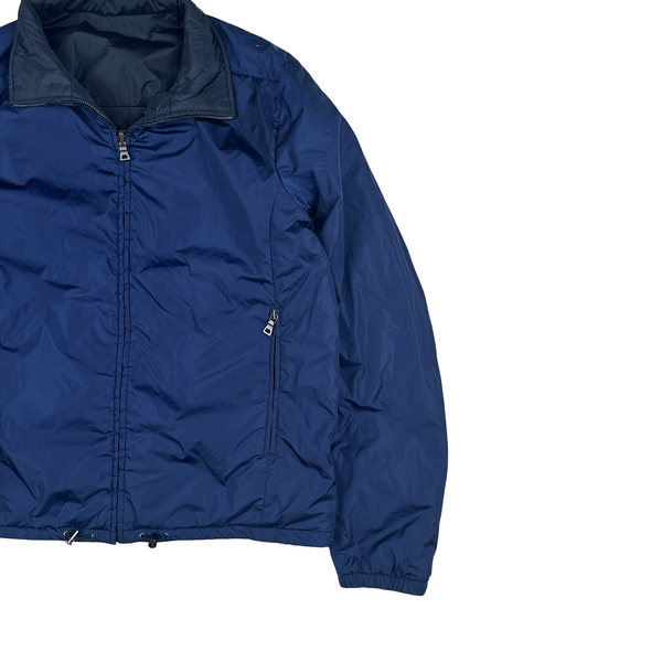 Prada Red Tab Reversible 2 in 1 Padded Nylon Jacket - Large