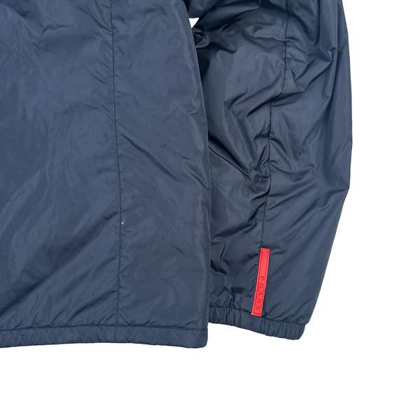 Prada Red Tab Reversible 2 in 1 Padded Nylon Jacket - Large