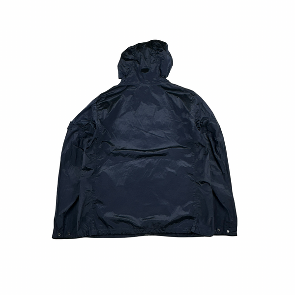 Stone Island 2009 Navy Nylon Metal Shimmer Zipped Jacket - XXL