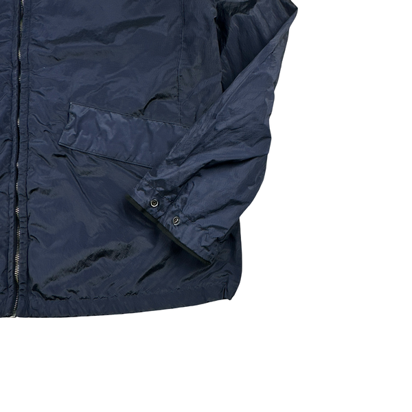Stone Island 2009 Navy Nylon Metal Shimmer Zipped Jacket - XXL