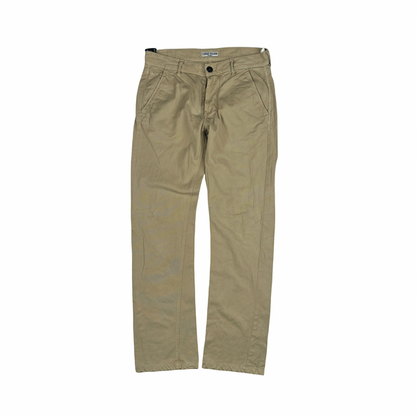 Stone Island 2008 Beige Straight Leg Trousers - 32"