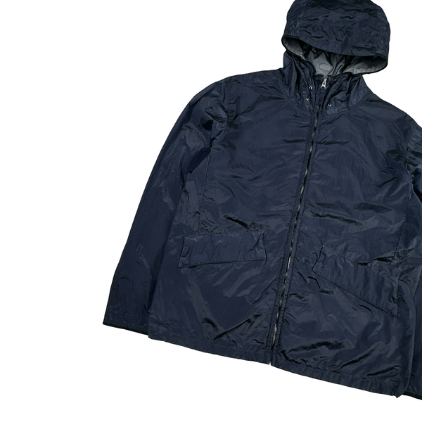 Stone Island 2009 Navy Nylon Metal Shimmer Zipped Jacket - XXL