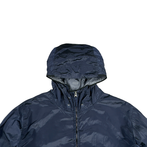 Stone Island 2009 Navy Nylon Metal Shimmer Zipped Jacket - XXL