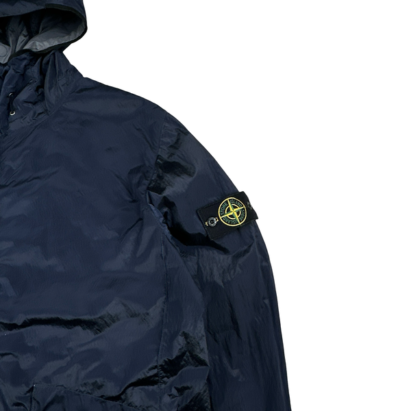 Stone Island 2009 Navy Nylon Metal Shimmer Zipped Jacket - XXL