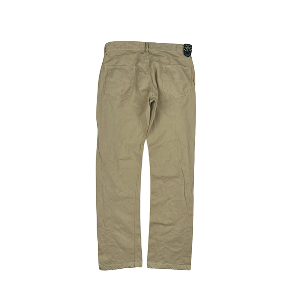 Stone Island 2008 Beige Straight Leg Trousers - 32"