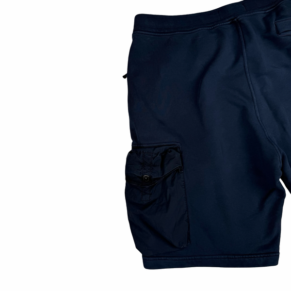 Stone Island 2022 Navy Blue Cotton Cargo Shorts- XL