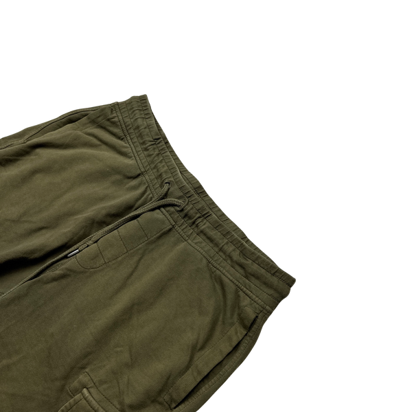 CP Company Khaki Cotton Lens Viewer Shorts - Large