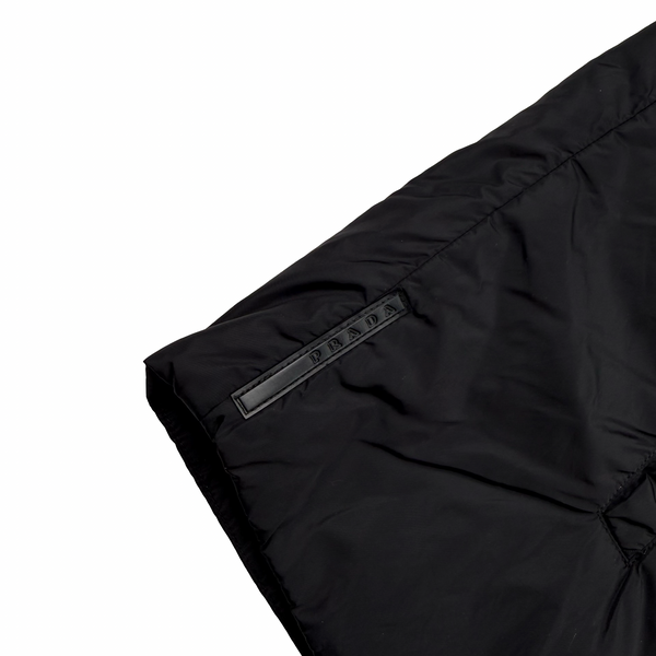 Prada Black Nylon Black Tab Hooded Jacket - XXL
