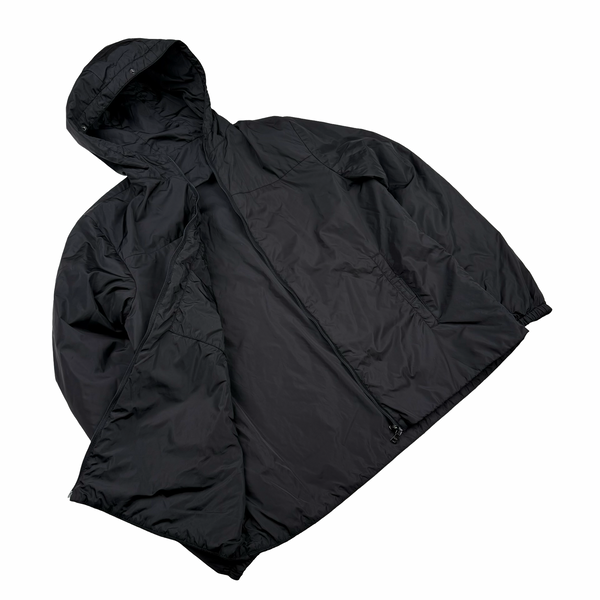 Prada Black Nylon Black Tab Hooded Jacket - XXL