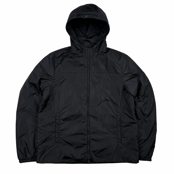 Prada Black Nylon Black Tab Hooded Jacket - XXL