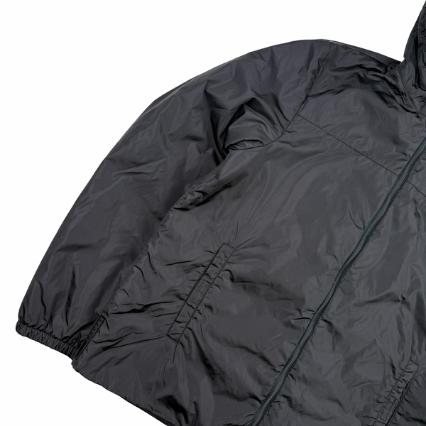 Prada Black Nylon Black Tab Hooded Jacket - XXL