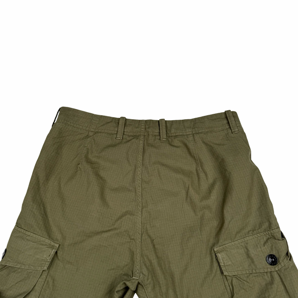 Stone Island 2019 Khaki Cargo RE-T Ripstop Trousers - 30"