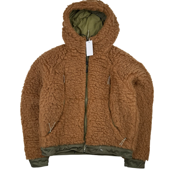 ROA Olive Tan Heavy Furry Jacket - Medium
