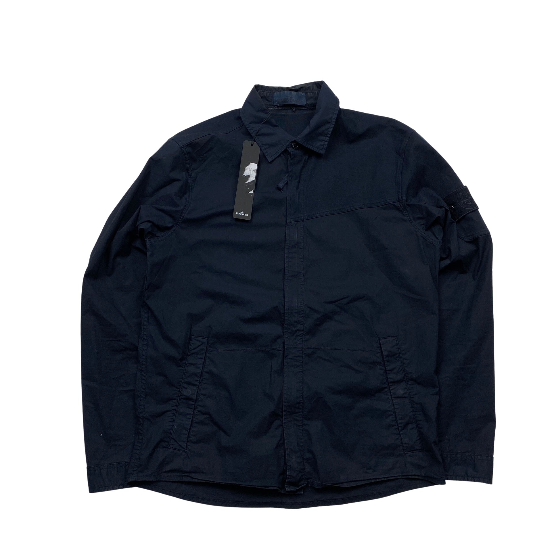Stone island ghost overshirt navy outlet