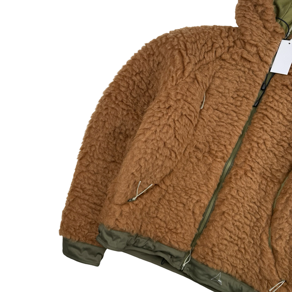 ROA Olive Tan Heavy Furry Jacket - Medium