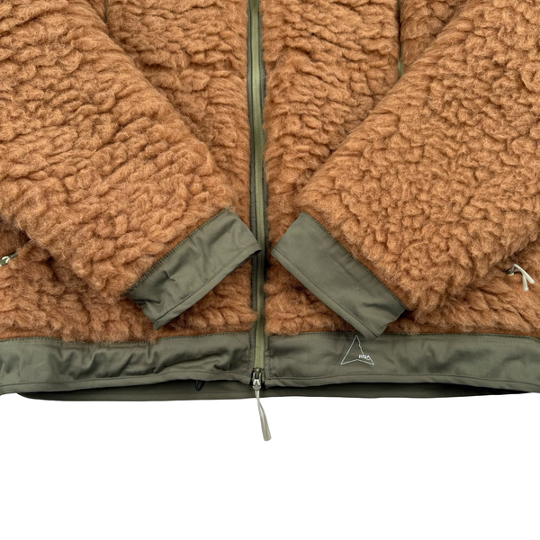 ROA Olive Tan Heavy Furry Jacket - Medium