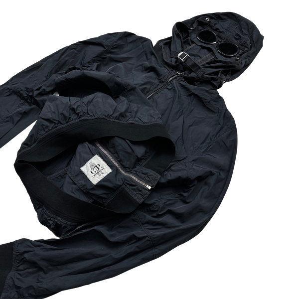 CP Company 2009 Dark Navy Nylon Goggle Jacket - Large