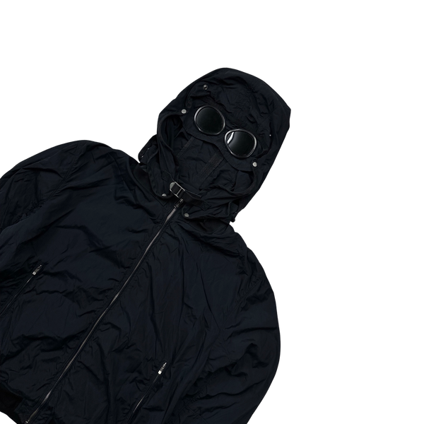 CP Company 2009 Dark Navy Nylon Goggle Jacket - Large