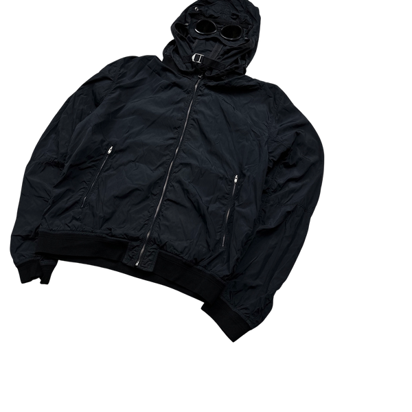 CP Company 2009 Dark Navy Nylon Goggle Jacket - Large