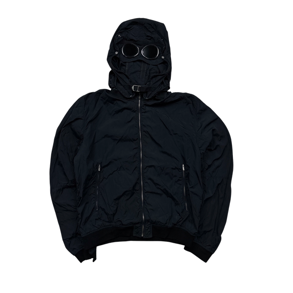 CP Company 2009 Dark Navy Nylon Goggle Jacket - Large