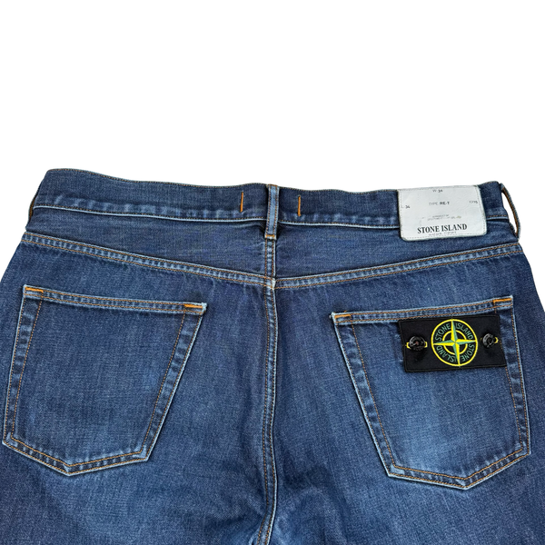 Stone Island 2014 Mid Blue RE-T Fit Regular Jeans - 34”