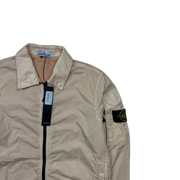 Stone Island 2022 Peach Cotton Lined Overshirt - Medium