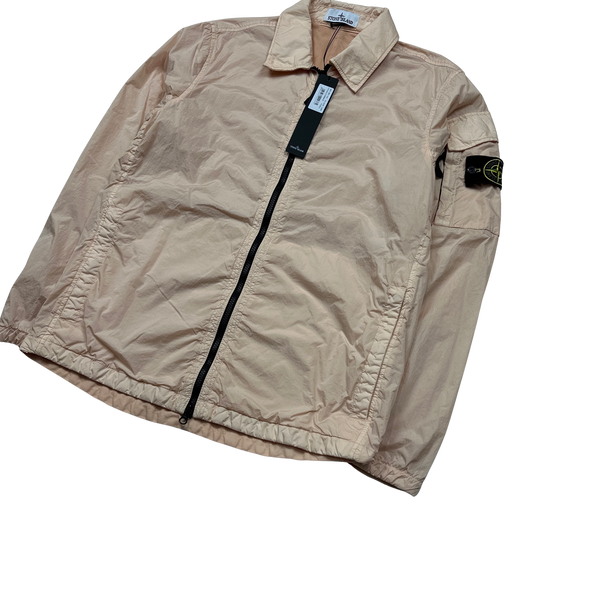 Stone Island 2022 Peach Cotton Lined Overshirt - Medium