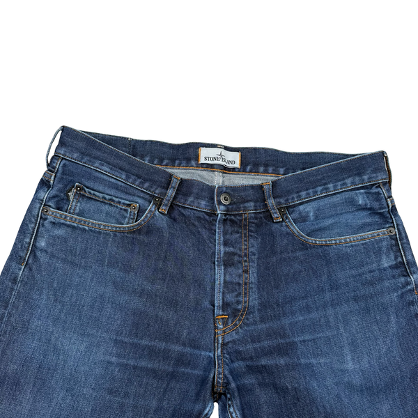 Stone Island 2014 Mid Blue RE-T Fit Regular Jeans - 34”