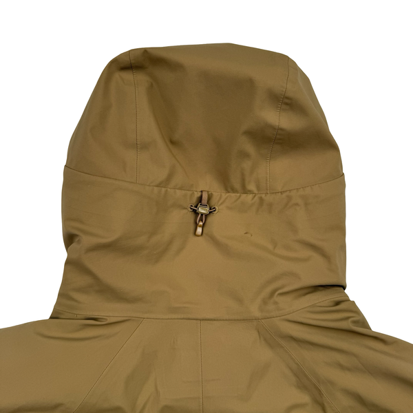 CP Company Brown Gore-tex Infinium Waterproof Down Liner Parka Jacket - Medium