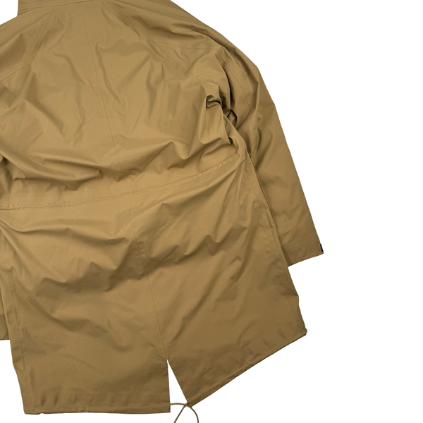 CP Company Brown Gore-tex Infinium Waterproof Down Liner Parka Jacket - Medium