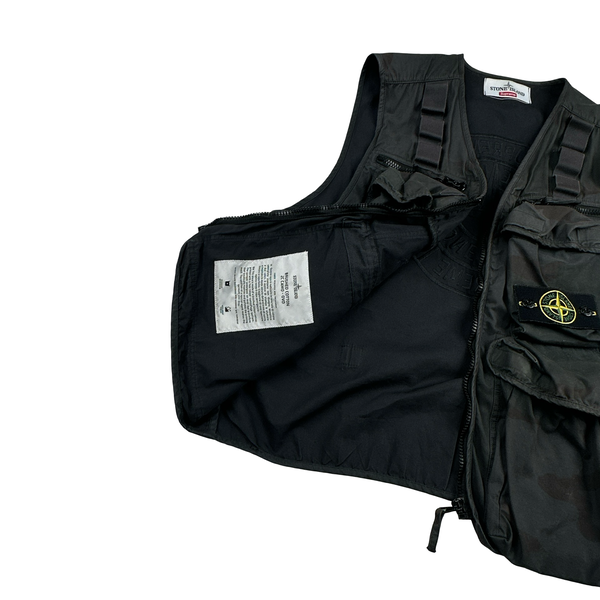Stone Island x Supreme Brushed Cotton 2C Camo OVD Vest - Small