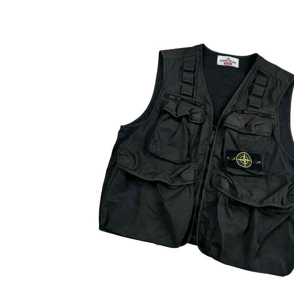 Stone Island x Supreme Brushed Cotton 2C Camo OVD Vest - Small