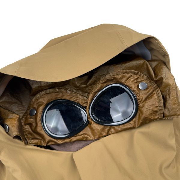 CP Company Brown Gore-tex Infinium Waterproof Down Liner Parka Jacket - Medium