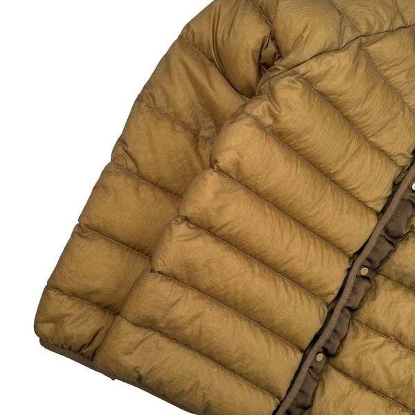 CP Company Brown Gore-tex Infinium Waterproof Down Liner Parka Jacket - Medium
