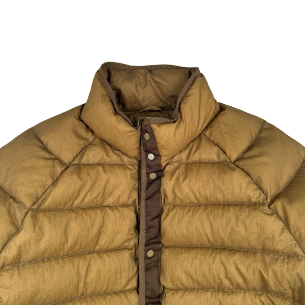 CP Company Brown Gore-tex Infinium Waterproof Down Liner Parka Jacket - Medium