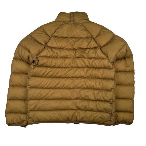 CP Company Brown Gore-tex Infinium Waterproof Down Liner Parka Jacket - Medium
