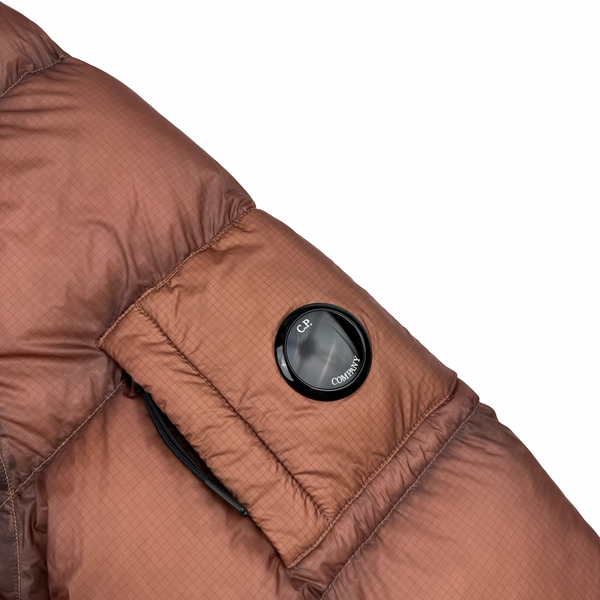 CP Company Terracotta Down Filled DD Shell Lens Viewer Puffer Jacket - XXL (54)