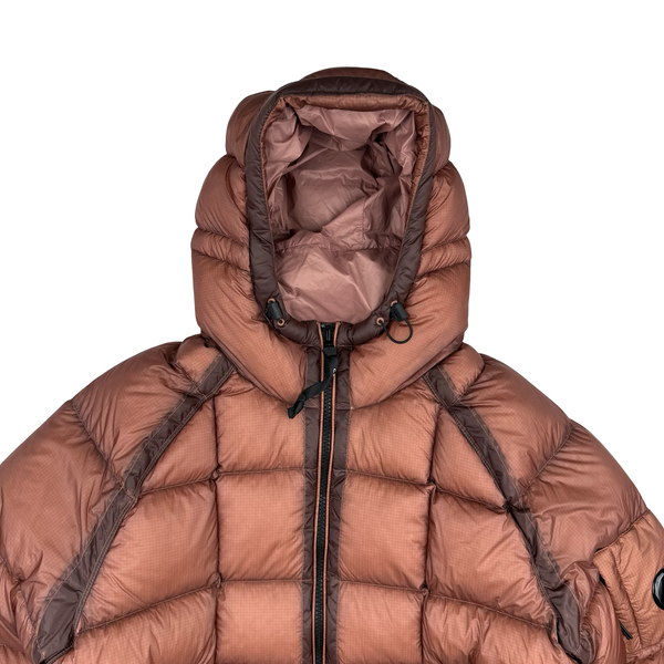 CP Company Terracotta Down Filled DD Shell Lens Viewer Puffer Jacket - XXL (54)