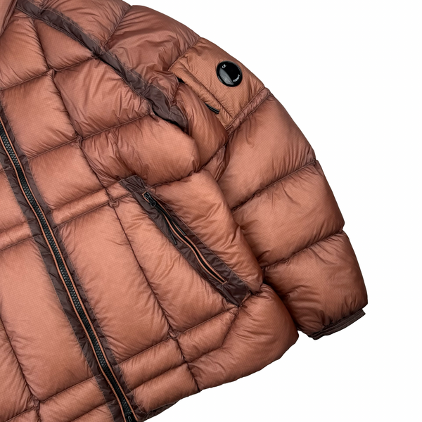 CP Company Terracotta Down Filled DD Shell Lens Viewer Puffer Jacket - XXL (54)