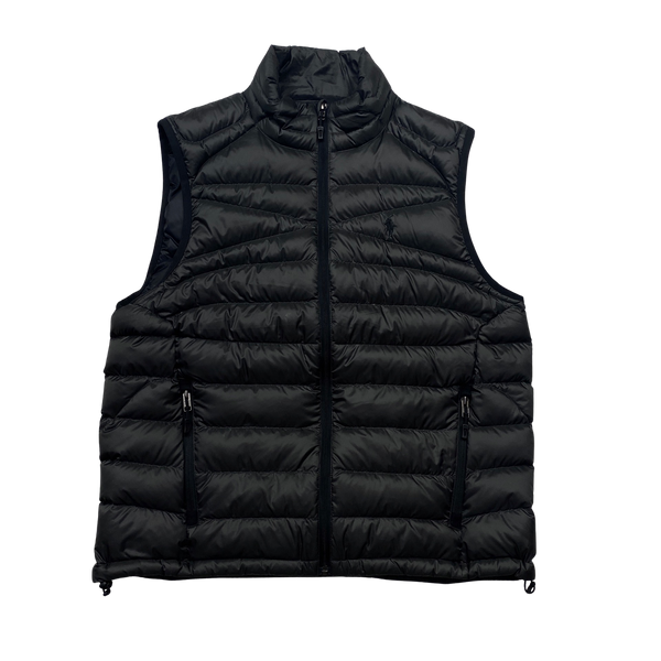 Ralph Lauren Black Down Puffer Gilet - Large