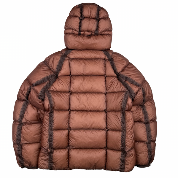CP Company Terracotta Down Filled DD Shell Lens Viewer Puffer Jacket - XXL (54)
