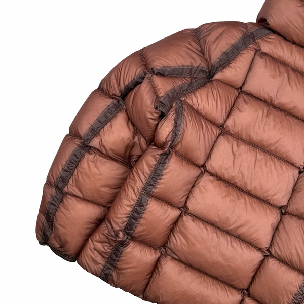 CP Company Terracotta Down Filled DD Shell Lens Viewer Puffer Jacket - XXL (54)