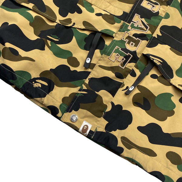 BAPE Camo Waterproof Goretex Spellout Hooded Jacket - XL
