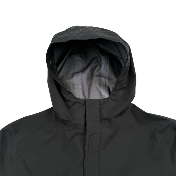 Prada Black Red Tab Gore-Tex Long Zipped Hooded Jacket - XXL (54)