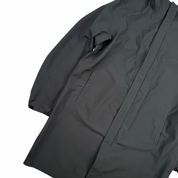 Prada Black Red Tab Gore-Tex Long Zipped Hooded Jacket - XXL (54)
