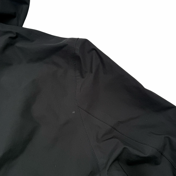 Prada Black Red Tab Gore-Tex Long Zipped Hooded Jacket - XXL (54)