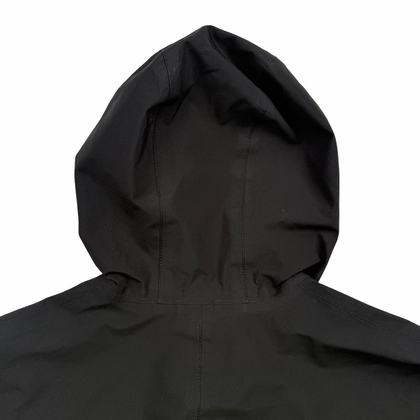 Prada Black Red Tab Gore-Tex Long Zipped Hooded Jacket - XXL (54)