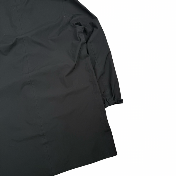 Prada Black Red Tab Gore-Tex Long Zipped Hooded Jacket - XXL (54)