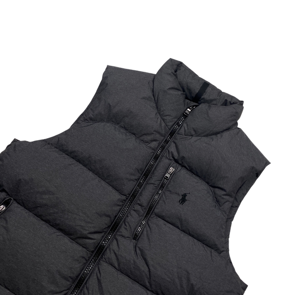 Ralph Lauren Charcoal Down Puffer Gilet - Medium
